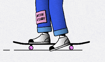 a person skateboarding