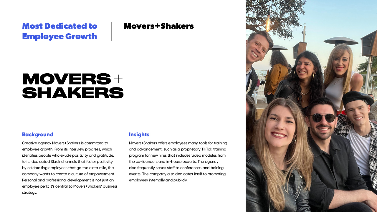 Award Winners! - Movers & Shakers